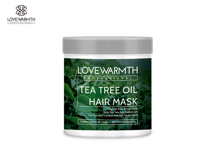 O óleo da árvore do chá relaxa a máscara do cabelo do escalpe para o controle da caspa/tratamento do comichão