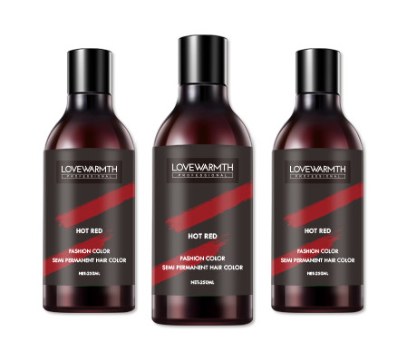 tintura de cabelo 200ml vermelha provisória, produtos vermelhos provisórios personalizados da cor do cabelo
