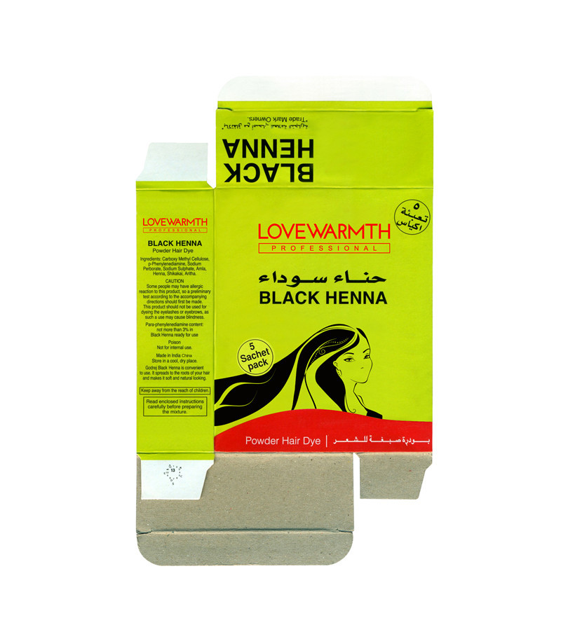 GMPC uma cor preta permanente Henna Oil de 5 minutos