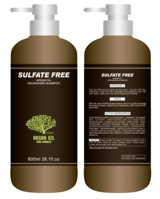 Sulfate o condicionador de cabelo livre 300ml do óleo do argão 500ml 800ml personalizado