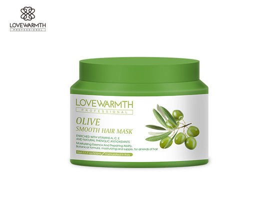Verde-oliva alise 2 em 1 máscara do reparo do cabelo que hidrata a fórmula botânica duradouro